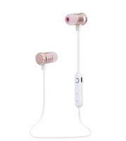 SAN.COMO Bluetooth Headphones,Wireless Earbuds Sweatproof Earphones Magnetic Attraction Stereo Headphones for Running Workout Gym Noise Cancelling (Gold)