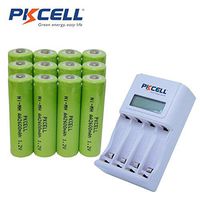 AA Size 1.2V Nimh 2600mAh High Capacity Rechargeable Batteries (12pc+Charger)