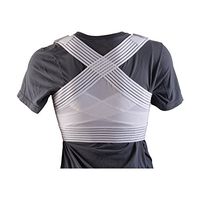 Duro-Med Posture Corrector, Unisex, Small Posture Support Brace, Helps Reduce Back Pain, 30 to 32 Inches, Comfortable and Thin, White