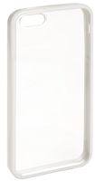 AmazonBasics Clear Cover Case  with Screen Protector  for iPhone 5 (White Rim)