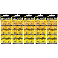 5X Exell 1.5-Volt Alkaline Coin Cell Battery, EB-L754, 10-Pack Replaces AG5 393