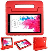 LG G Pad 7.0 Case - SIMPLEWAY Protective Handle Stand Tablet Case Cover Compatible with LG G Pad V400 / V410 (LTE) / VK410 / UK410 / LK430 (G Pad F7.0) 7 Inch,Red