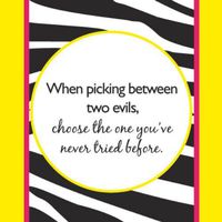 Cocktail Size Paper Napkin,When Picking Between Two Evils