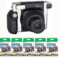 Fujifilm INSTAX 300 Instant Photo Camera Kit with 5 Twin Pack of INSTAX Wide Film (100 images)