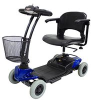 CTM - HS-118 - Lightweight Travel Scooter - 4-Wheel - Blue