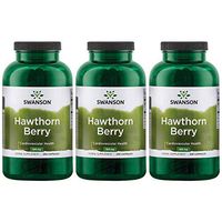 Swanson Hawthorn Berries Heart Nutrition Supplement 565 mg 250 Capsules (3 Pack)