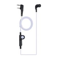 NKTECH 2-Pin K-Type Earpiece Headset PTT MIC for BaoFeng UV-5R V2+ UV-5RE Plus UV-5RA UV-5RTP GT-3 GT-5 UV-82HP BF-F8HP UV-82 BF-888S Puxing Wouxun TYT HYT Kenwood Two Way Radio (NK-H5-White)