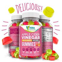 Apple Cider Vinegar Gummies (100)- Free Product with Every First Purchase. Weight Control* Clear Skin* Improved Digestion* Stabilize Blood Sugar*, Vegan, Non GMO, Gluten & Soy Free