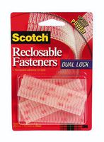 3M Scotch Reclosable Fasteners, 1-Inch by 3-Inch, 2-Fastener, 6-Pack