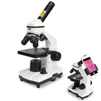 Microscope for Kids and Students-40X-640X Magnification Dual LED Illumination Lab Compound Monocular Microscopes-with 16X Eyepiece Smartphone Digiscoping Adaptor for Observing Capturing and Sharing