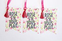 Rosé S'il Vous Plait Wine Tag
