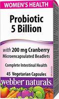 Webber Naturals Women's Multi Probiotic with Cranberry, 45 capsules