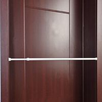  AIUSD Clearance , Spring Loaded Extendable Telescopic Net Voile Tension Curtain Rail Pole Rods