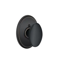 Siena Knob with Wakefield Trim Non-Turning Lock, Aged Bronze (F170 SIE 716 WKF)