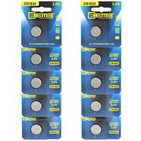 EEMB CR1632 3 V Battery Button Coin Cell Lithium Battery 120 mAh Battery Perfect UL Certified for Watches, Car Remote Key, Alarm Clock Toys (10PCS)