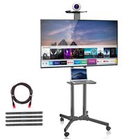 Suptek Rolling TV Cart Mobile TV Mount Stand with Wheels and Shelves for 32-70 inch Flat Screen, LCD, LED, Plasma (ML5074)