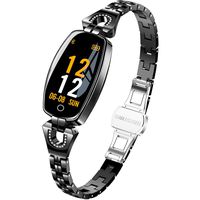 Pard New Women's Smart Watch, Delicate Heart Rate Blood Pressure Activity Fitness Tracker (H8 N Black)