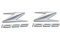 Silver 3D Raised Pop Up Sticker Decal Emblem For Kawasaki Z1000 Models