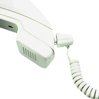 25 Ft. Phone Coil Cord with Twisstop Cord Detangler, White