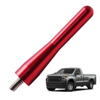 JAPower Replacement Antenna Compatible with Chevy Silverado 2007-2018 | 3.2 inches-Red