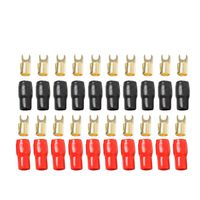 MonkeyJack 10 Pairs 4 AWG Power Ground Wire Connectors Assortment Crimp Fork Terminals
