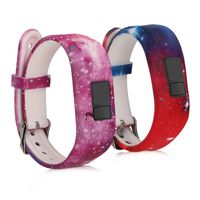 kwmobile Silicone Watch Strap for Garmin Vivofit jr. / jr. 2-2X Fitness Tracker Replacement Band - Sports Wristband Bracelet Set