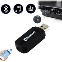 Car and Home Speaker Hands Free MP3 Player Bluetooth Wireless USB Dongle Adapter with AUX Receiver Handsfree Device for Cell Phone Speakerphone Kit
