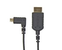 CMR UltraFlex 31 Inch 4K Micro Right Angle HDMI Male to Standard HDMI Male Cable. 90 Degree Thin HDMI Cable. HDMI 2.0