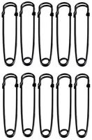 Sea Star 30pcs Black 2inch Steel Safety Pins - Blankets, Skirts, Kilts, Crafts (2inch, Black)