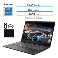 2019 Newest Lenovo 15.6" Laptop Computer, Intel Pentium Gold 5405U, 2.3GHz, 4GB DDR4 RAM, 128GB SSD, WiFi, Bluetooth, USB 3.1, HDMI, Windows 10 w/ Hesvap Accessories
