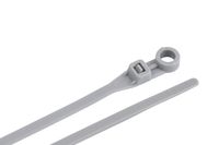 Gardner Bender 45-308MTG Mounting Cable Tie, 8 Inch., 50 lbs. Tensile Strength, Wire / Cord Management Industrial and Household Use, Nylon Zip Tie, 15 Pk., Grey