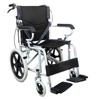 wheelchair Lightweight Folding Transport, Ultra Light Manual Medical, Small Travel Trolley,Suitable for The Elderly and Disabled