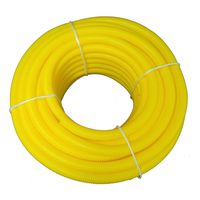 1.5" x 100' HydroMaxx Flexible Polyethylene Split Tubing - Yellow Corrugated Wire Loom