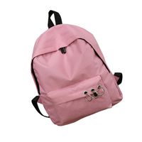 Casual Laptop Backpack Classic Bookbag Rucksack Lightweight School Bag for Women Mens (Pink)