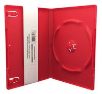 CheckOutStore (25) Premium Standard Single 1-Disc DVD Cases 14mm (Red)