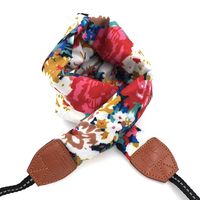 LIFEMATE Camera Strap,DSLR Camera Strap Universal Neck Strap,Fabric of Bohemia Floral Scarf Camera Strap for Women (Ethnic flower1)