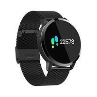 L&X Smart Watch Bluetooth Waterproof Fitness Tracker Heart Rate Monitor Pedometer Sleep Monitor SMS Call Notification Remote Camera Music For IOS Iphone Android,Blacksteelband