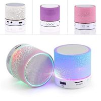 Bluefringe Portable Mini Rechargeable Wireless USB Bluetooth Speaker Built-in Mic with LED Lighting for Mobile Phone/Computer/Laptop