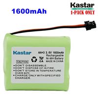 Kastar 1-Pack AA3 3.6V 1600mAh MSM Ni-MH Rechargeable Battery for Panasonic Type 1 P-P501 PP501 P-P501A PP501A P-P501PA P-P504 PP504 P-P508 P-P508A P-P510 P-P510A PP510A, PQP60AAF3G2 PQP85AA3A