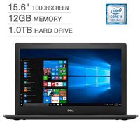 2018 Dell Inspiron 15.6 inches Full HD IPS Touchscreen Laptop, Intel Quad-Core i5-8250U up to 3.4GHz 12GB DDR4 1TB HDD DVDRW MaxxAudio Pro 802.11ac Backlit Keyboard, Win 10 - Black (Renewed)