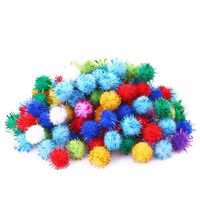 Rimobul Standard 10 Colors Sparkle Balls My Cat's All Time Favorite Toy - 1.5" - 100 Pack