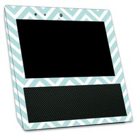 MightySkins Skin Compatible with Amazon Echo Show - Aqua Chevron | Protective, Durable, and Unique Vinyl Decal wrap Cover | Easy to Apply, Remove, and Change Styles | Made in The USA