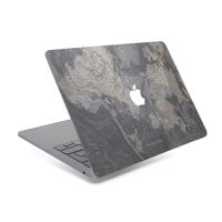 Woodcessories - Skin Compatible with MacBook Made of Real Slate Stone, EcoSkin (MacBook 13 Air & Pro (2013-2016), Camo Gray)