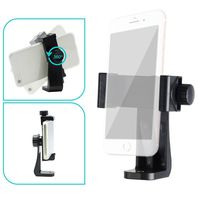 LS Photography Angle Adjustable 360 Degrees Smartphone Holder Tripod and Mounting Adapter, iPhone, Samsung, Universal Cell Phone Adapter, Clamp LGG611_V2