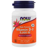 Vitamin D3 High Potency Helps Maintain Strong Bones Supports Immune System 5000 IU 240 Softgels