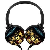 Benx-DIY Earphone Wired Headsets Headphones 3.5MM Axis Rotation Hi-Fi 3D Customized Heavy Bass Stereo Headsets