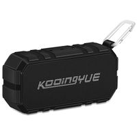 KOOINGYUE Enhanced Bass Stereo Version IPX56 Splash Proof Portable Bluetooth Speaker With Volume Amplifier 10 W Power, 33' Wireless Range Bluetooth 4.0, Custom Bass Radiator/Black