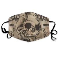 Skulls Printing Dust Mask,Washable and Reusable Cleaning Gardening Outdoor Activities Warm Windproof Mask