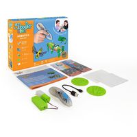 3Doodler Start Robotics Themed 3D Pen Set for Kids, Clear Pen, with 4 Pack of Refill Plastic Filaments