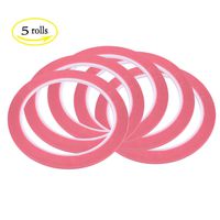 LGEGE 5 Rolls Pink Graphic Chart Tape/Artist Tape (Width: 3mm, 164ft per roll)